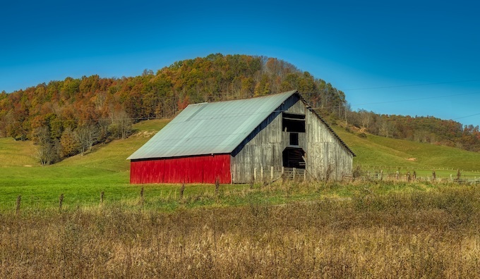 Barn in a Field During Fall [West Virginia Slot Machine Casino Gambling in 2020]