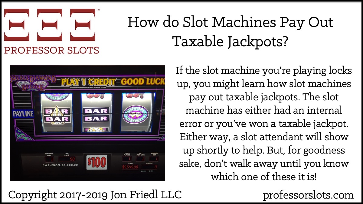 How do slot machines pay out