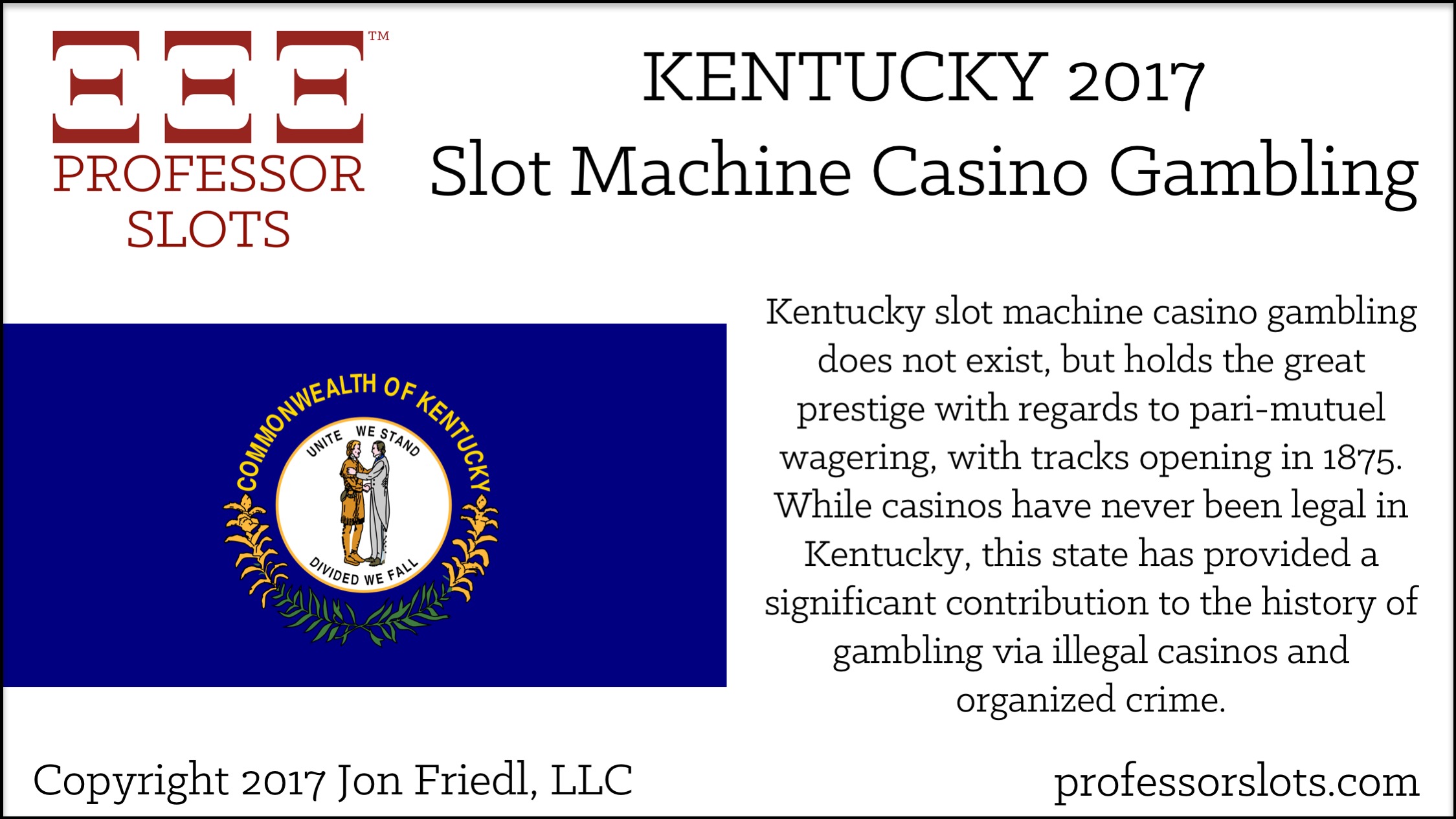 Kentucky Slot Machine Casino Gambling 2017 Professor Slots