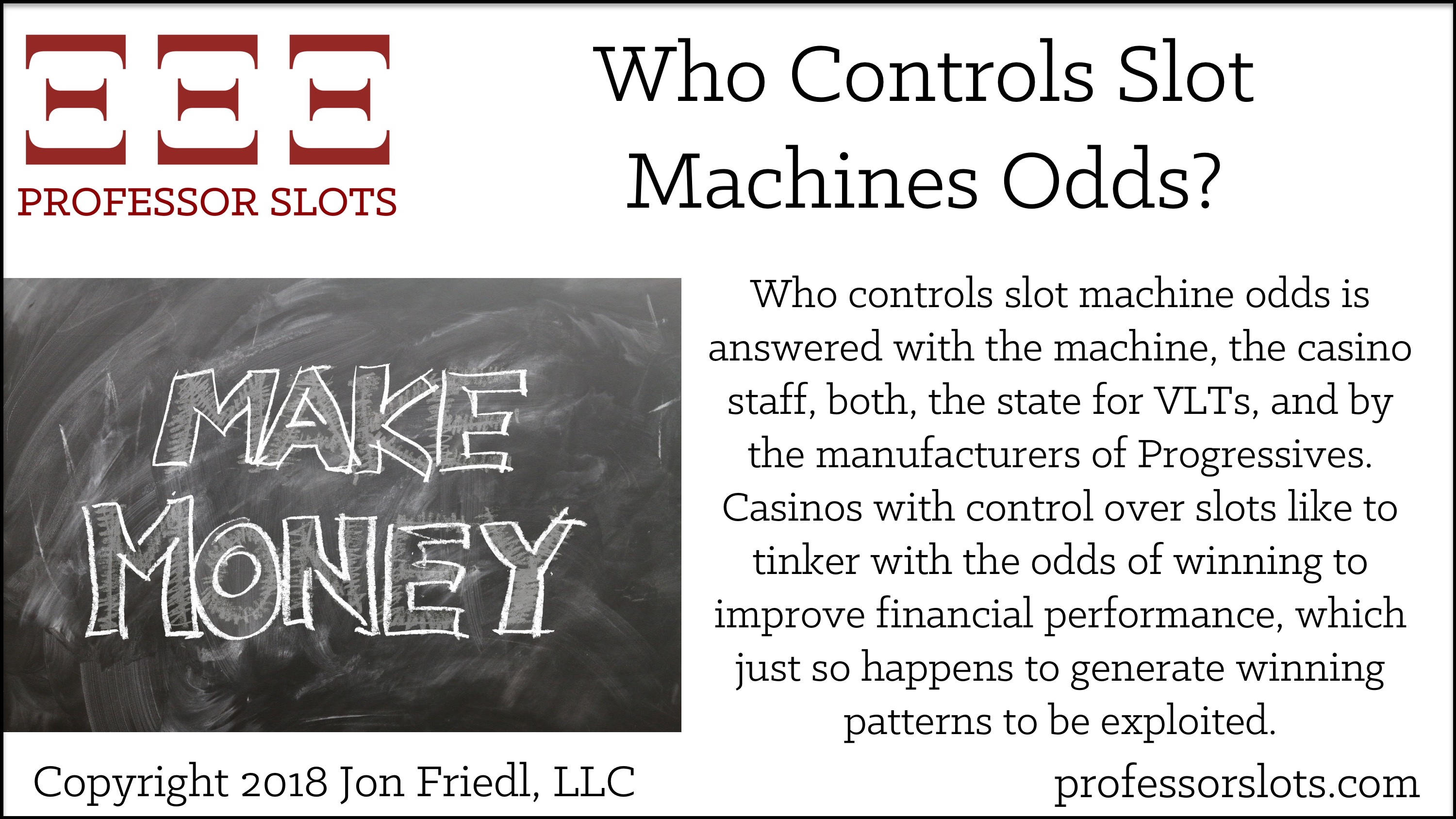 can slot machine odds be controled electronically