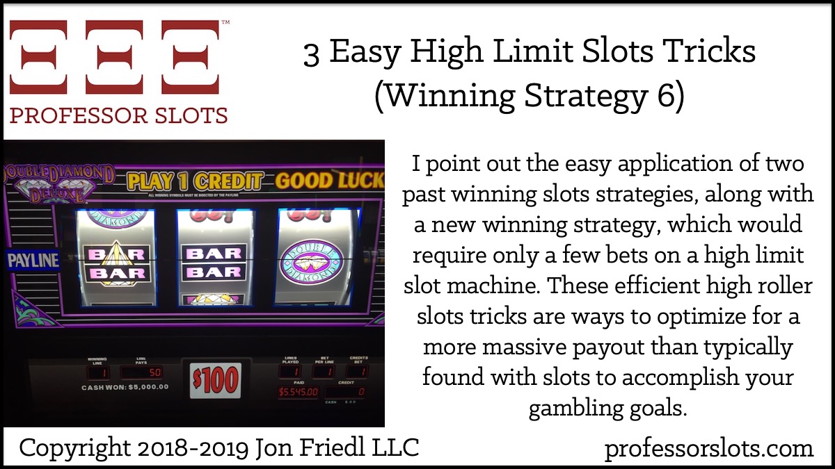 tricks for winning slot machines