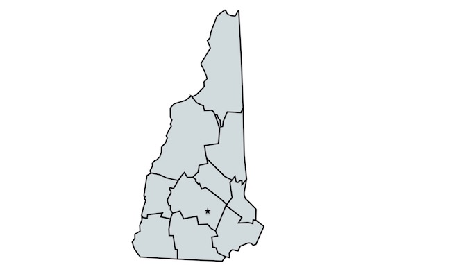Kort over kasinoer i New Hampshire 