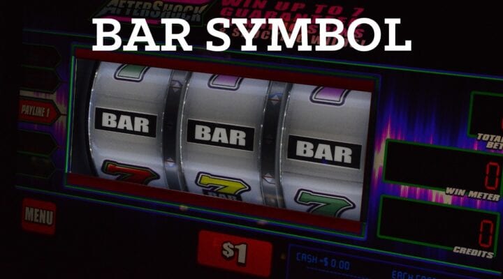 The bar symbol became traditional along with cherries as slot machines reel symbols dating back to 1909 and 1910. This is the real reason slot machines say bar, and why still commonly used today. The bar symbol itself was a slots company logo, originally a photo of a chewing gum pack before being stylized as a bar.