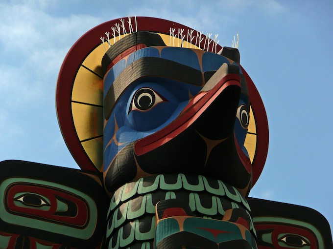 Wooden Totem Head [American Indian Tribal Casinos]
