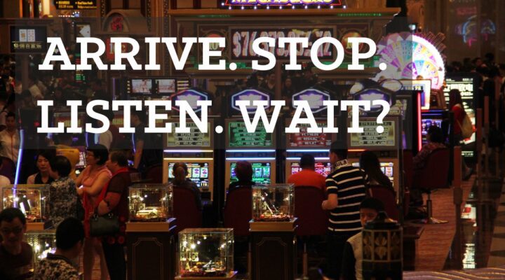When you arrive at a casino, stop. Listen. Walk around. Look around for a while. But don’t gamble. Yet! Why? Because it’s a winning slots strategy to observe when your casino is abruptly busy. Once you understand that casinos are on a schedule for updating the odds on their slot machines, use it to take advantage of them!