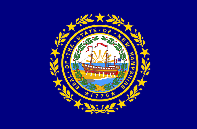 The State Flag of New Hampshire [New Hampshire Slot Machine Casino Gambling]