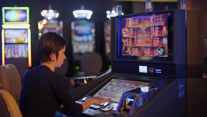 Slot machine with two video screens [Slot Machines Invented]