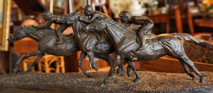 Antique horse racing trophy [Belterra Park]