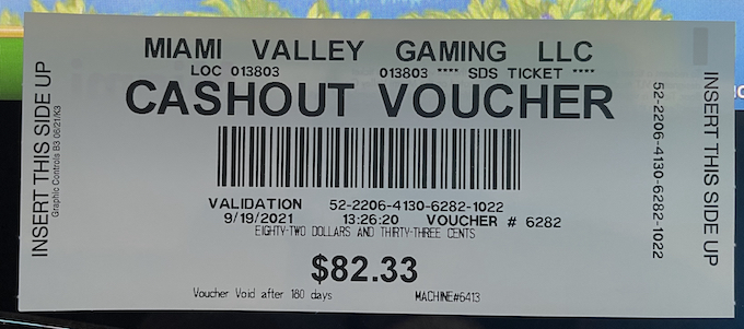 82% return from my 5-Spin Method [Miami Valley Gaming]