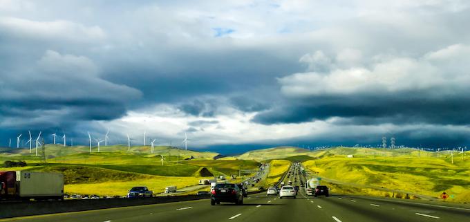 Five-lane highway in California [Casinos Upset]