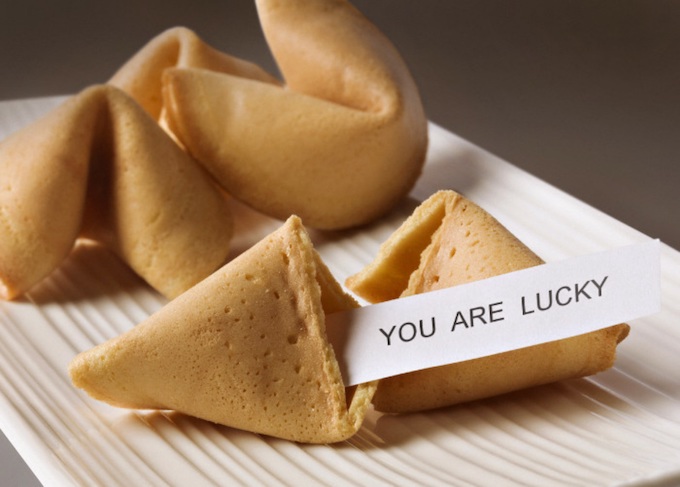 “You are lucky” fortune cookie [Emotionally Overwhelmed]